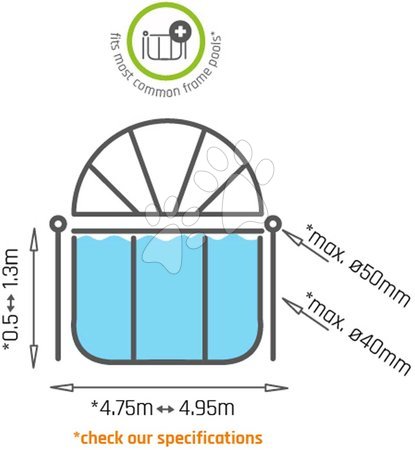 Pool Roof - EXIT pool cover ø488cm - 2