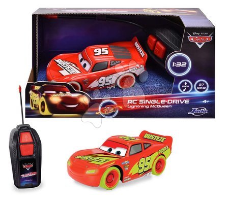 Távirányítós járművek - Távirányítós kisautó RC Cars Villám McQueen Single Drive Glow Racers Jada - 2