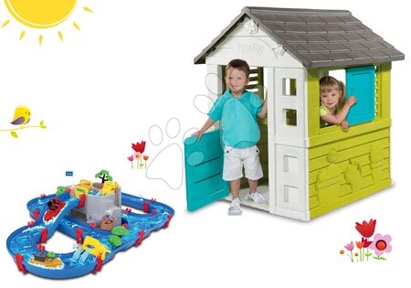 Hračky pre deti od 2 do 3 rokov - Set domček Pretty New Grey Smoby