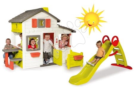 Cabanes avec toboggan - Maison de jeu des Amis Smoby - 34