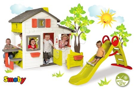 Cabanes avec toboggan - Maison de jeu des Amis Smoby - 33