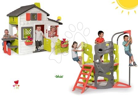 Cabanes avec mur d'escalade - Maison de jeu des Amis Smoby - 30