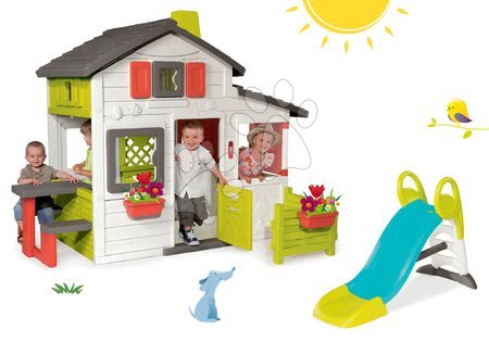 Playhouses with slide - Friends' House Set Smoby - 25