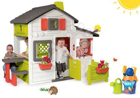 Cabanes avec toboggan pour enfants - Maison de jeu des Amis Smoby - 18