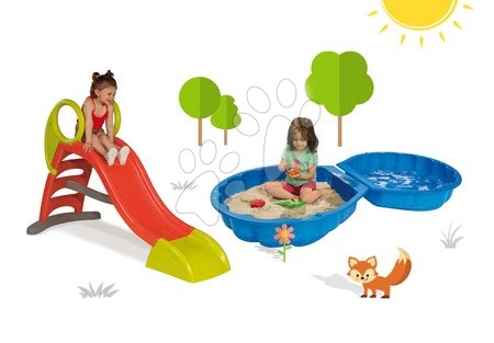 Slides with sandpit - Tobbogan KS Smoby Slide Set with a Length of 150 cm - 14