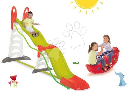 Scivoli con altalena - Set scivolo Toboggan Super Megagliss 2in1 Smoby - 17