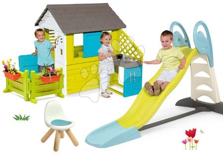 Játékok 3 - 6 éves gyerekeknek - Szett csúszda Toboggan XL vízzel Smoby