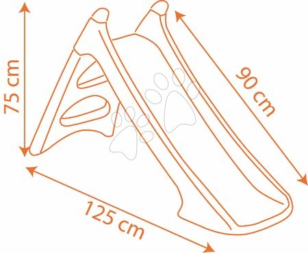 Tobogani za djecu  - Tobogan Avioni XS s vodom dužine 90 cm Smoby - 2