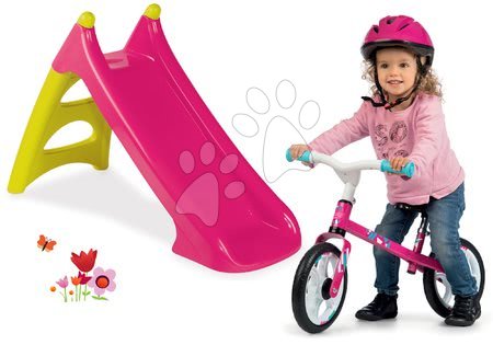 Rutschen Sets - Set Rutsche Toboggan XS rosa Smoby - 1