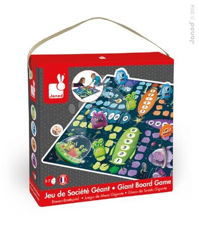 Cizojazyčné společenské hry - Společenská hra Ludo Space Monster Game & Puzzle Janod - 1