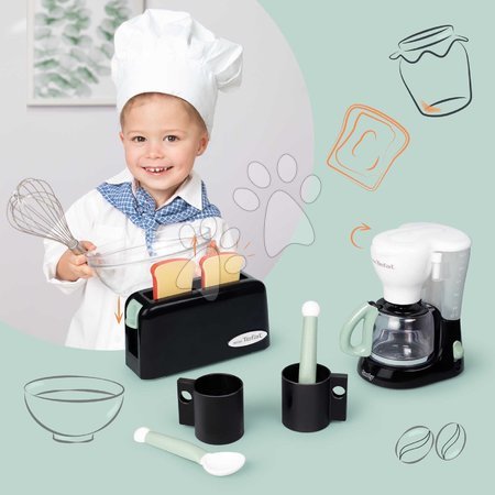 Play kitchen appliances - Breakfast set with coffee maker and cake Tefal Smoby - 8