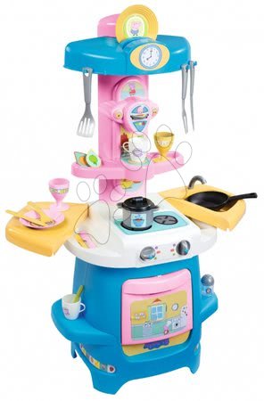 Bucătării simple de jucărie -  Bucătărie de jucărie cu aparat de cafea Peppa Pig Cooky Smoby - 3