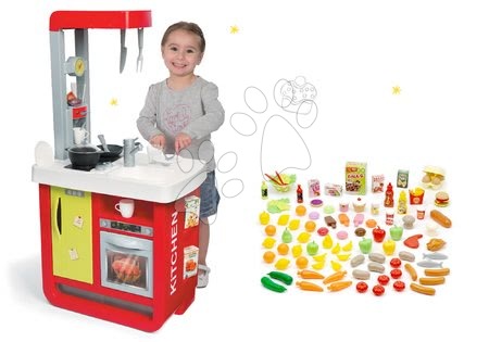 Spielküchensets - Set elektronische Küche Bon Appetit Red & Green Smoby - 14