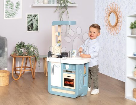 Kuhinje za otroke kompleti - Komplet kuhinja z zvokom Bon Appetit Kitchen Grey Smoby  - 17