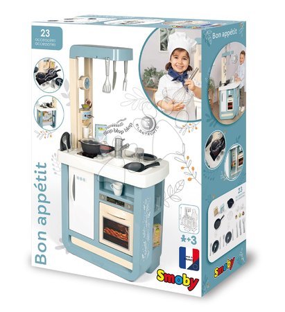 Electronic play kitchens - Kitchen with sound Bon Appetit Kitchen Grey Smoby - 13