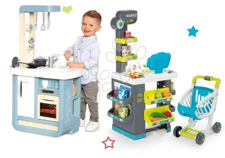 Spielküchensets - Set Spielküche mit Sound Bon Appetit Kitchen Grey Smoby - 29