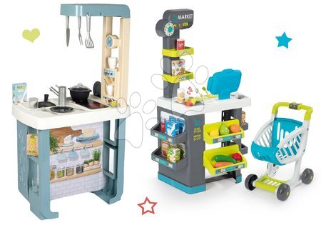 Spielküchensets - Set Spielküche mit Sound Bon Appetit Kitchen Grey Smoby - 8