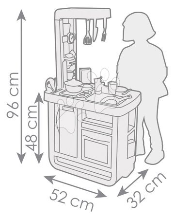 Electronic play kitchens - Electronic kitchen Bon Appetit Kitchen Smoby - 10