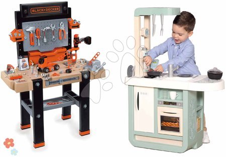 3 - 6 years - Set kitchen and workshop Cherry Kitchen Smoby