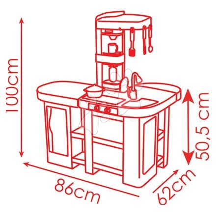 Elektronické kuchyňky - Kuchyňka Tefal Studio XL elektronická Smoby - 13