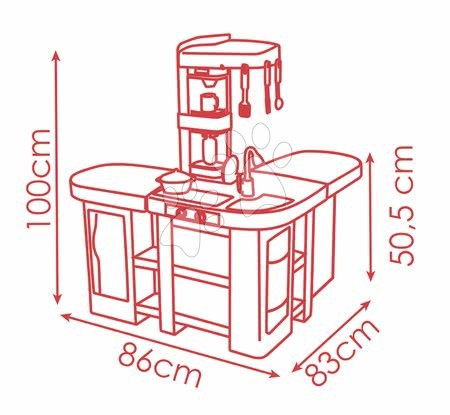 Electronic play kitchens - Tefal Studio XXL Bubble Smoby Mini Kitchen - 11