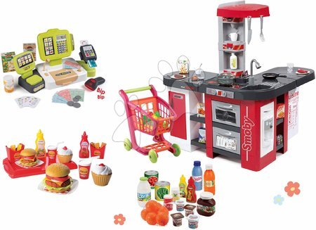 Play kitchens - Set kuchynka a pokladňa Tefal Studio XXL Smoby