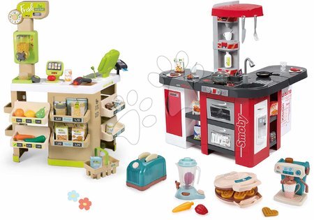 Play kitchen sets - Set kitchen and Bio store Tefal Studio XXL Smoby