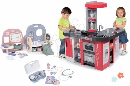 Play kitchens - Set kuchynka a domček pre bábiku Tefal Studio XXL Smoby