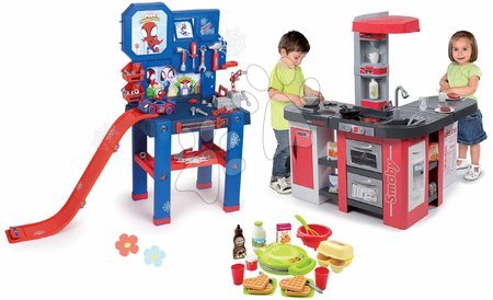 3 - 6 years - Set kitchen and workshop Spidey Tefal Studio XXL Smoby