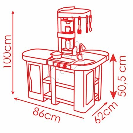 Kuchyňky pro děti sety - Set kuchyňka Tefal Studio XL Smoby - 15