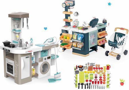 Cocinas infantiles | Página 2 - Cocina electrónica con lavadora y tabla de planchar Tefal Cleaning Kitchen 360° Smoby