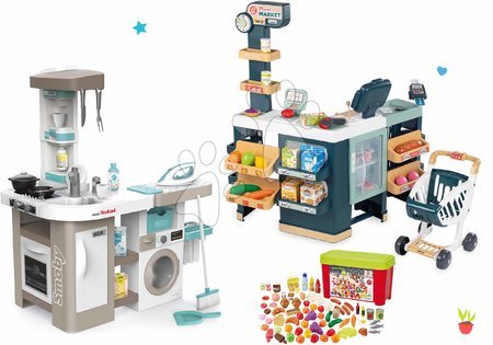 Cocinas infantiles | Página 3 - Cocina electrónica con lavadora y tabla de planchar Tefal Cleaning Kitchen 360° Smoby