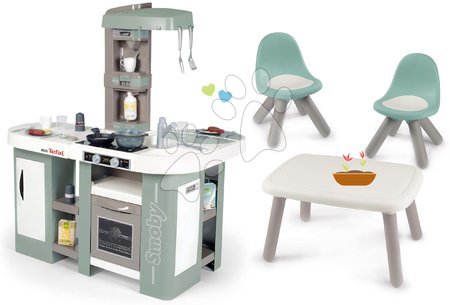 Kuhinje za otroke kompleti - Komplet kuhinja elektronska z mehurčki Tefal Studio Kitchen XL Bubble 360° in miza KidTable Smoby - 22