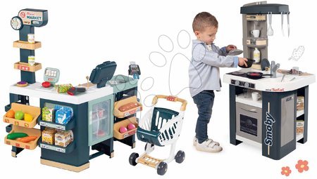 3 - 6 years - Set kitchen and shop Tefal Studio Kitchen 360° Smoby