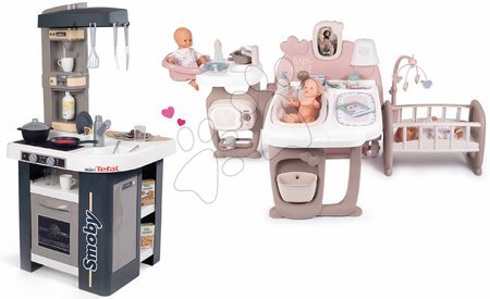  - Set kuchynka a domček pre bábiku Tefal Studio Kitchen 360° Smoby