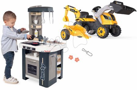 Play kitchen sets - Set kitchen and tractor for pedaling Tefal Studio Kitchen 360° Smoby