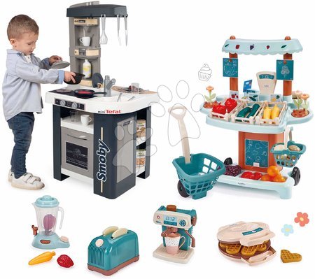 3 - 6 years - Set kitchen and vegetable Bio stand Tefal Studio Kitchen 360° Smoby