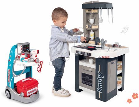 3 - 6 years - Set kitchen and medical trolley Tefal Studio Kitchen 360° Smoby