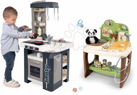 3 - 6 years - Set kitchen and veterinary clinic Tefal Studio Kitchen 360° Smoby