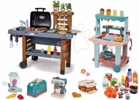  - Set gril na záhradu s kuchynskými spotrebičmi Garden Kitchen Smoby