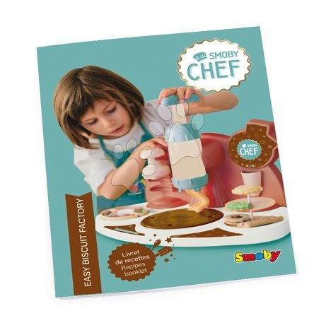 Játék cukrászda - Játékos szakács receptekkel gyerekeknek Chef Easy Biscuits Factory Smoby - 5