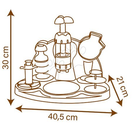 Kuhinje za otroke kompleti - Komplet elektronska kuhinja s pralnim strojem in likalno desko Tefal Cleaning Kitchen 360° Smoby - 42