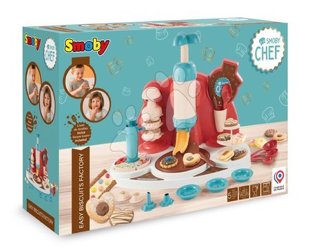 Játék cukrászda - Játékos szakács receptekkel gyerekeknek Chef Easy Biscuits Factory Smoby - 8