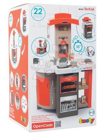 Basic kitchen playsets - Folding kitchen Tefal Opencook Smoby - 14