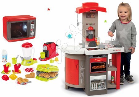 Sety od výrobce Smoby | Strana 37 - Set kuchyňka skládací Tefal Opencook Smoby červená s kávovarem a chladničkou