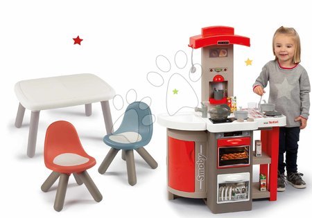 Cocinas infantiles | Página 7 - Cocina plegable electrónica Tefal Opencook Bubble Smoby roja con sonido y burbujeo mágico