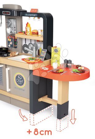 Electronic play kitchens - Restaurant with electronic kitchen Chef Corner Restaurant Smoby - 37