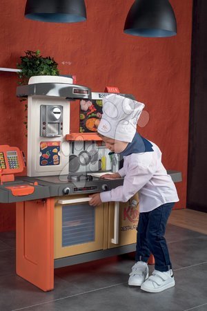 Játékkonyha szettek - Szett étterem elektronikus konyhával Kids Restaurant és mély babakocsi Smoby - 18