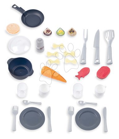 Cocinas para niños sets - Set de cocina electrónica con altura ajustable Tefal Evolutive y set de electrodomésticos de cocina Smoby - 10