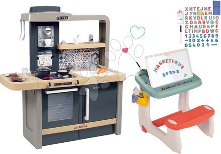 Kuchyňky pro děti sety - Set kuchyňka elektronická s nastavitelnou výškou Tefal Evolutive New Kitchen Smoby